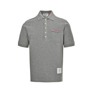 Thom Browne Classic Pocket Webbing Gray Short Sleeves